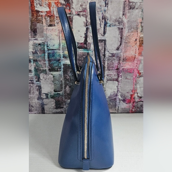 Kate Spade Navy Blue Satchel - Picture 4 of 14